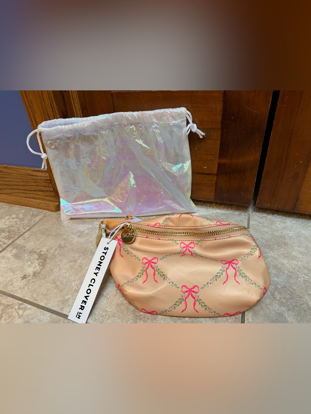 NWT Stoney Clover Lane Classic Fanny Pack - Festive Feels Print